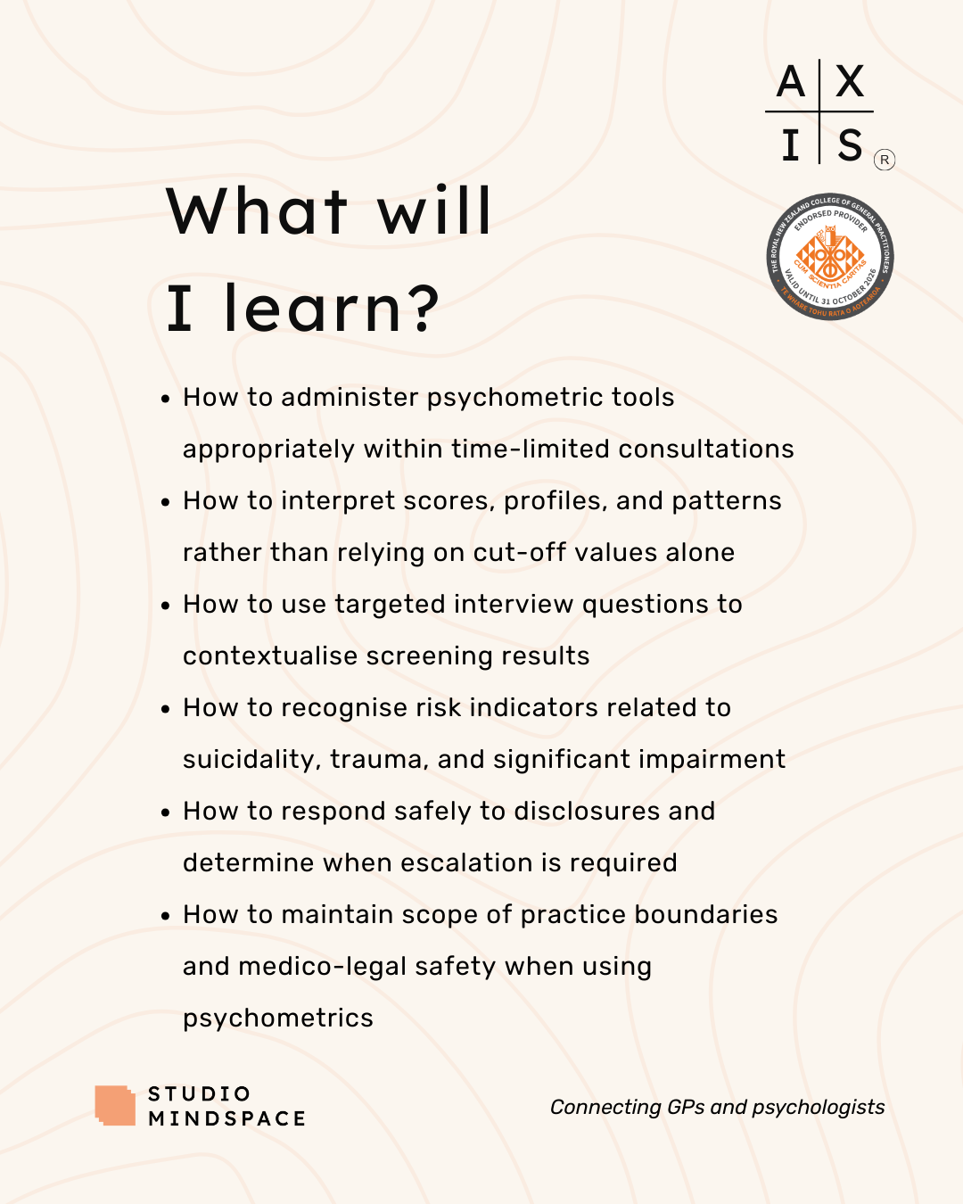 Axis Assessment Methods Workshop - Auckland