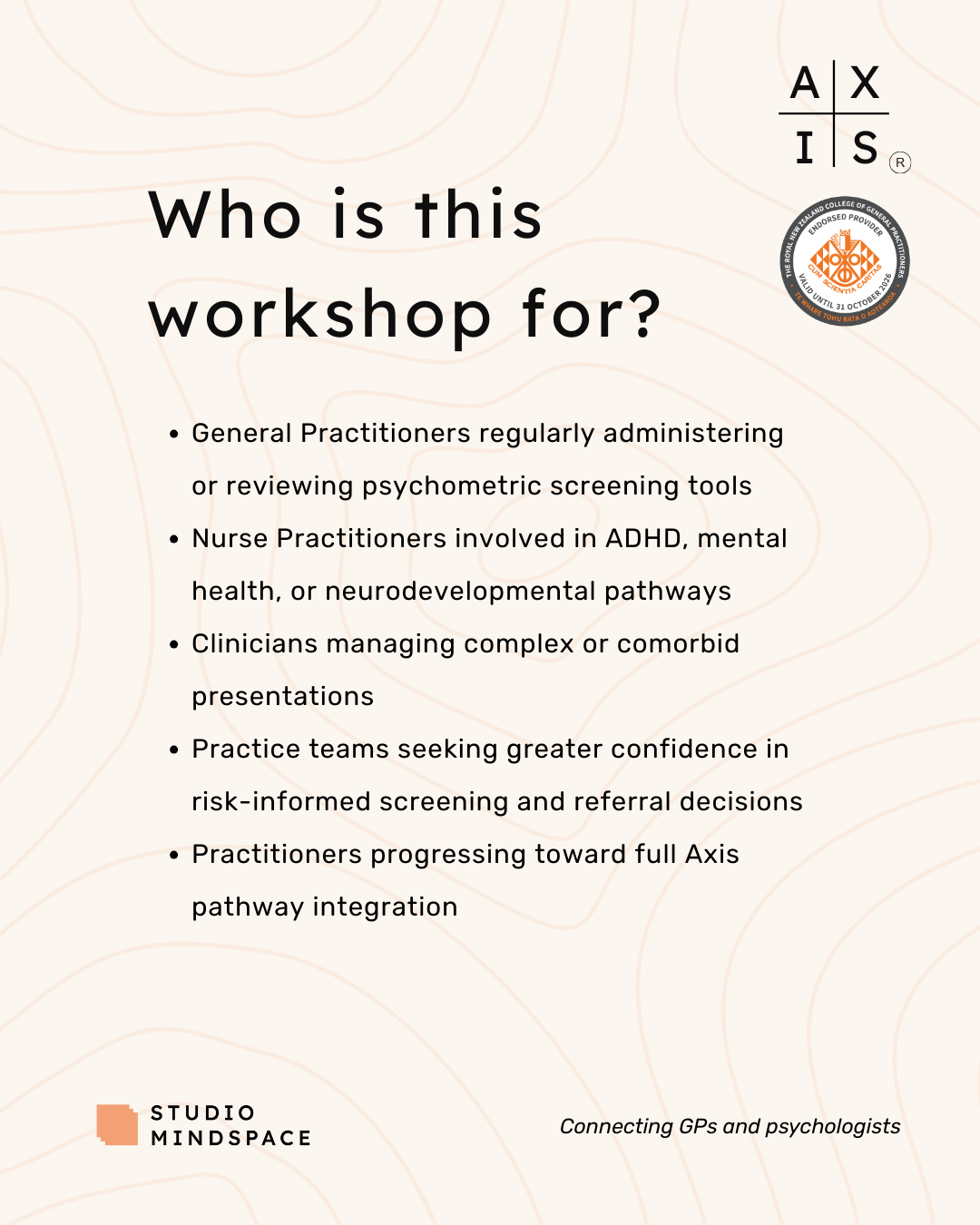 Axis Assessment Methods Workshop - Auckland